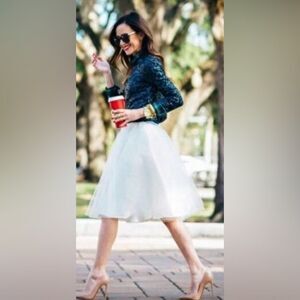 J Crew Woman’s Black Sequin Top with 3/4 length Sleeves Size S